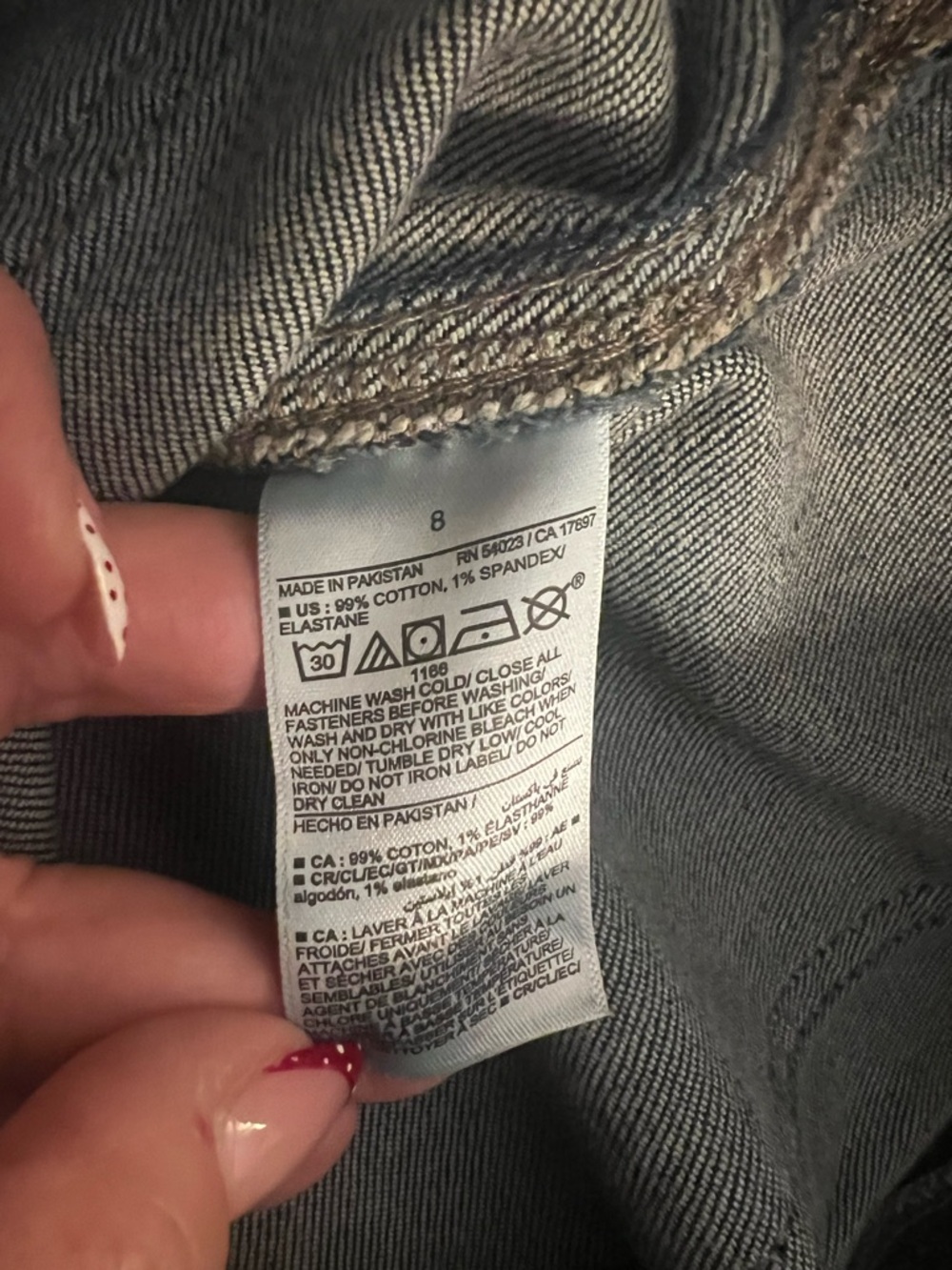 Old Navy High-Rise O.G. Straight Ankle Carpenter Jeans Size 8 - Picture 6 of 9